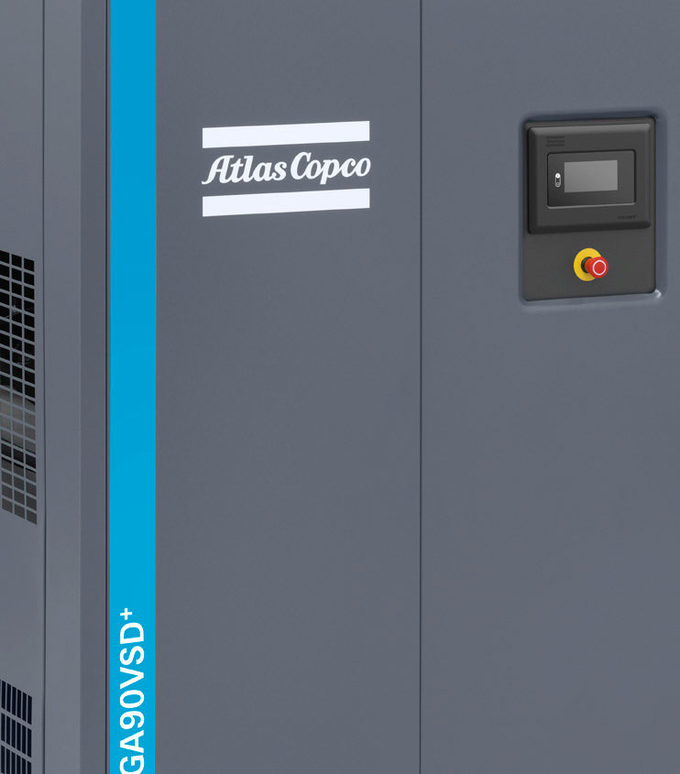 GA 75L VSD+ Atlas Copco Rotary Screw Air Compressor 75kw Oil Injected 3