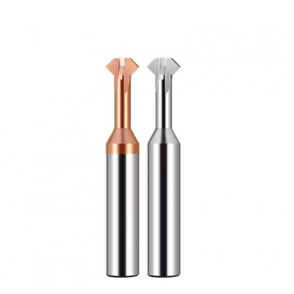 Quality 90 Degree Carbide End Mill , Double Angular Deburring Chamfering Milling Cutter for sale