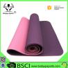 China Non-Slip Double Layer Soft Design Chemical Free No Smell Exercise Mat TPE Yoga Mat factory