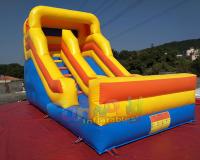 China Commercial Inflatable Dry Slide Bouncer For Kids And Adults / Blow Up Land Slide factory