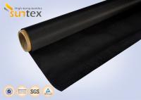 China Black Fire Resistant Fiberglass Fabric Heat Insulation Glass Fiber Roll factory
