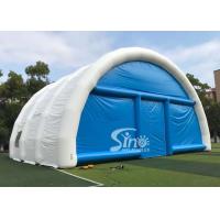 China 15m X 15m White N Blue Large Airtight Inflatable Wedding Party Tent With Best Material From China Inflatable Factory for sale
