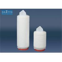 China Hydrophilic PVDF Pleated Filter Cartridge Excellent Applicability With Silicone O - Rings factory