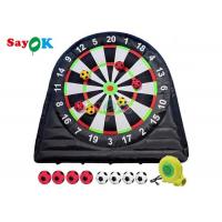 China Giant Football Target 10ft Tall Inflatable Sports Games Outdoor Dartboard With 8pcs Soccer Balls factory