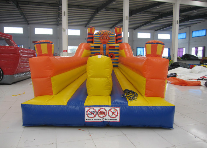 China Adult Inflatable Sports Games 2 Lane Bungee Run Inflatable Bungee Jump 10 X 3 X 3.5m factory