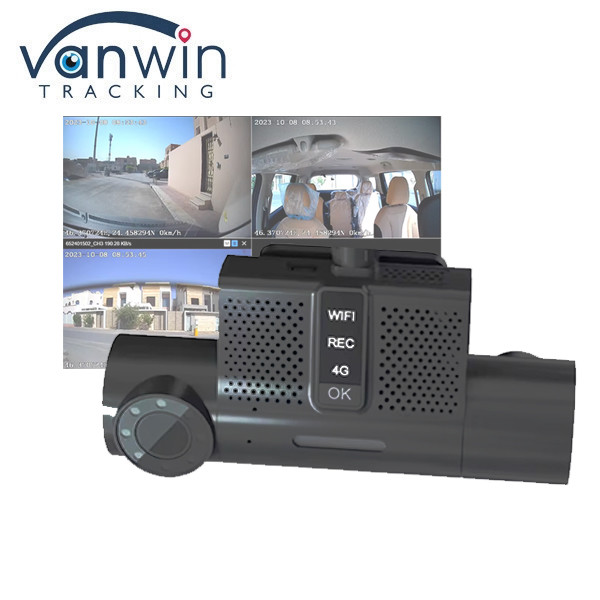 China Mini Size Portable 2CH Dash Cam Recorder with 3G/4G WIFI GPS function for Taxi or Bus factory