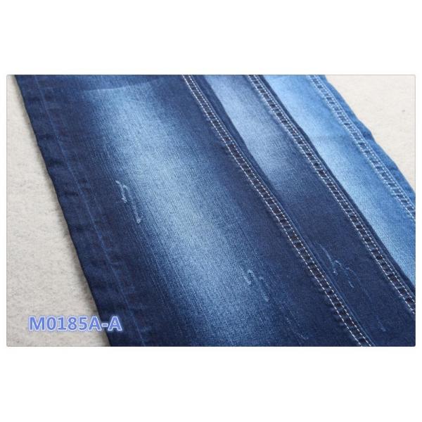 Quality 9oz Slub Style Indigo Woven 98 Cotton 2 Elastane Fabric Denim Jeans Material for sale