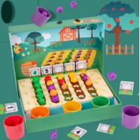 China Children Wooden Educational Toys Simulated  Farm Fruit And Vegetable factory