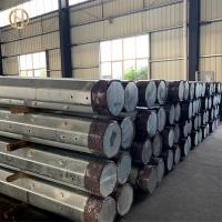 Quality Electric Power Galvanised Power Pole 4mm Thickness Zinc Coated for sale