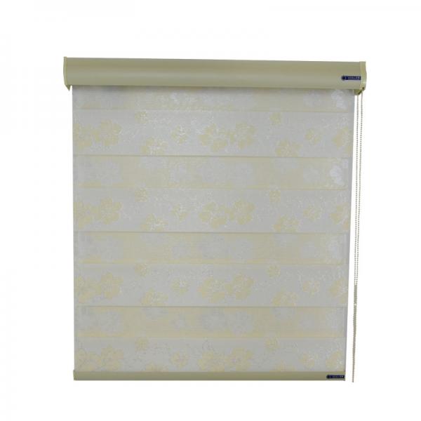Quality Zebra Pattern Blackout Double Roller Blinds Waterproof For Office for sale