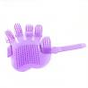 China Five Fingers Jelly Curry Comb Plastic Pet Grooming And Massage Tool factory