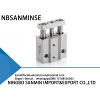 China Double Acting Miniature Guided Pneumatic Cylinder 50 - 500 mm / s Piston Speed factory