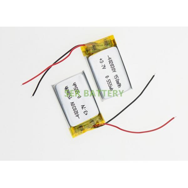 Quality Lipo Lithium Ion Polymer Rechargeable Battery 402030 Mp3 GPS PSP Mobile for sale