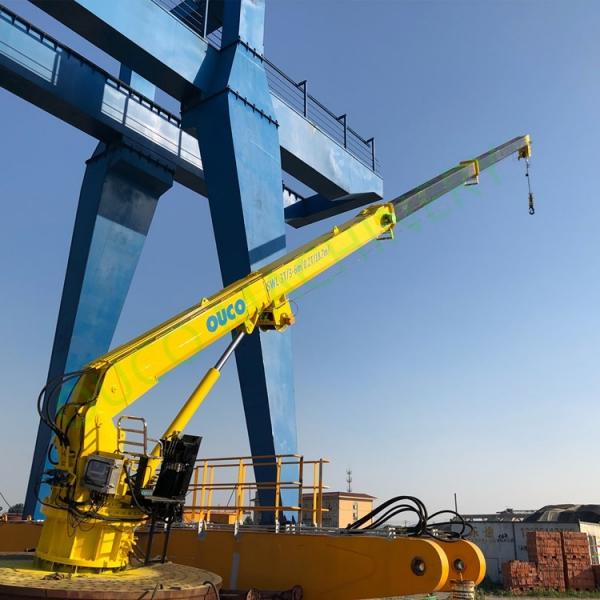 Quality Vessel Loading Electro 0.2T Telescopic 20M Marine Cranes for sale
