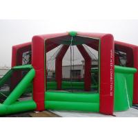 China 0.55mmPVC Tarpaulin Outdoor Inflatable Sports Games Kids / Adults With Red And Green factory