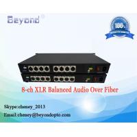 China Broadcasting 8-ch XLR Balanced audio over a single LC fiber.XLR Audio for broadcast balanced 3-pin Mixer audio factory