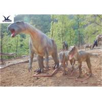 China 220 VAC Waterproof Jurassic Park T Rex Statue / Dinosaur Lawn Ornament factory