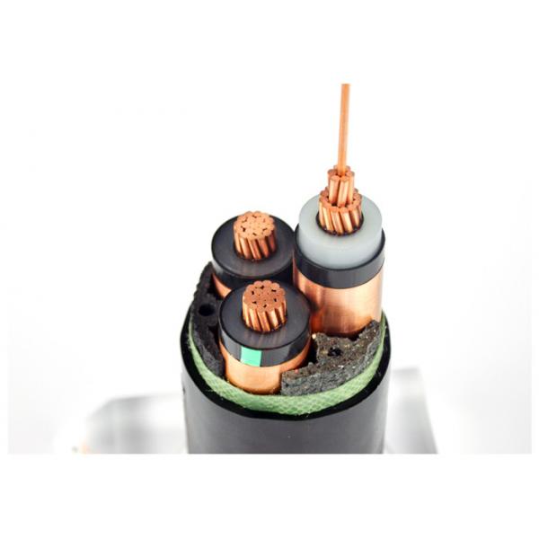 Quality Medium Voltage XLPE Insulated Power Cable Single Core 3 Core Copper Conductor for sale