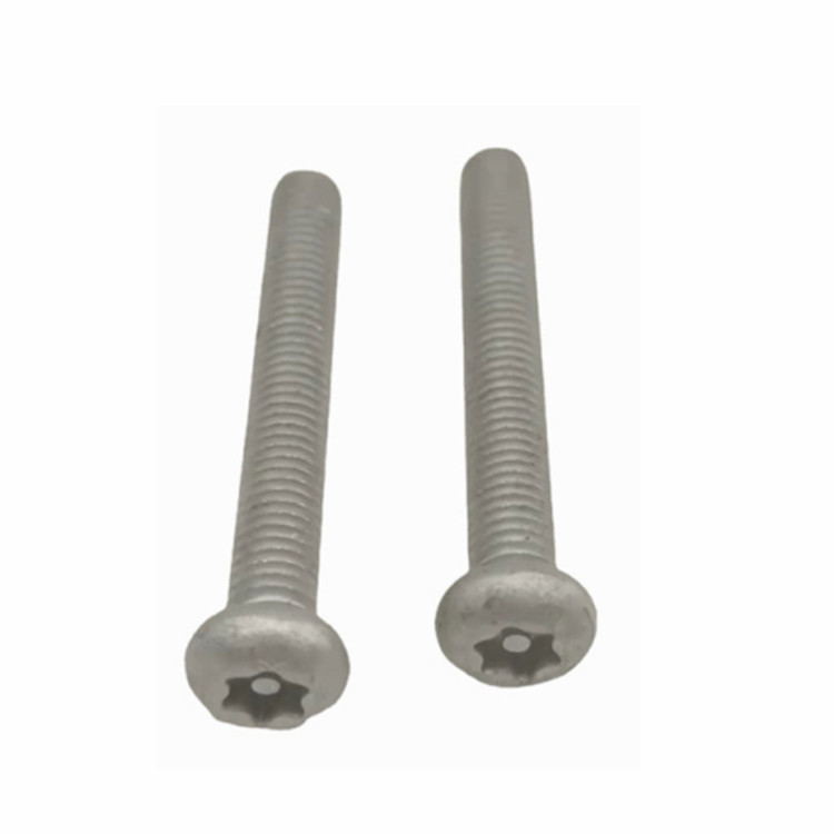 Tamper Resistant Pan Head Machine Screws Customized Torx Head Security Screw Dacromet plated screw M4*35