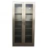 China Office Furniture 2 Glass Sliding Door File Cabinet Metal Storage Cabinet factory