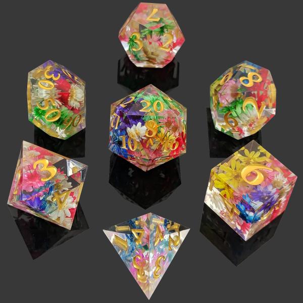 Quality Wear Resistant Resin DND Dice Hand Pouring Polyhedral Sharp Edge for sale