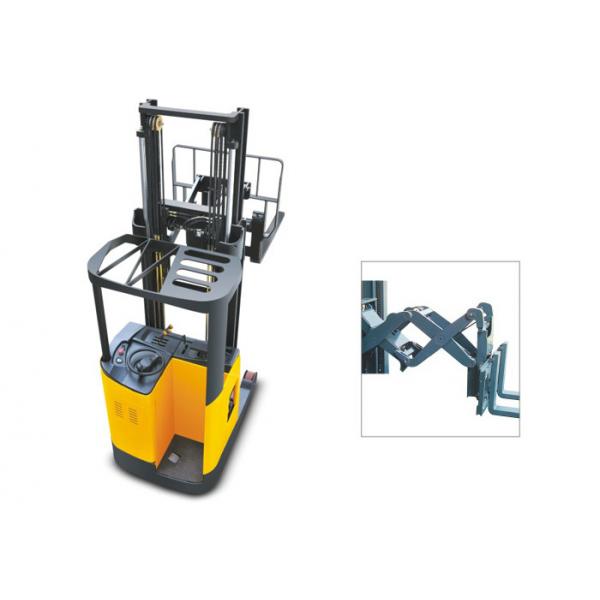Quality Double Scissors Narrow Aisle Reach Forklift , 1 Ton Electric Forklift 24V 560AH for sale