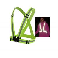China Harness High Visibility Cycling Reflective Belt For Running Sleeveless Traffic Sports V Shape Reflector factory
