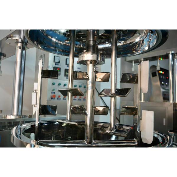 Quality Steam heating Vacuum Emulsifier Mixer , 500L Cosmetic Cream Mixer Machine for sale