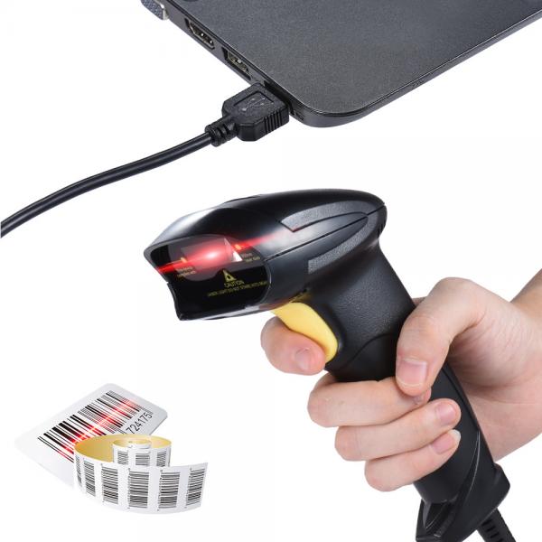 Quality 2 In 1 2.4Ghz Wireless Barcode Scanner USB 2.0 Wired 1D Laser Automatic for sale