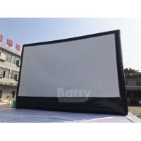 China Commercial Inflatable Movie Screen With Projector / Outdoor 20 Ft Inflatable Movie Screen For Event for sale