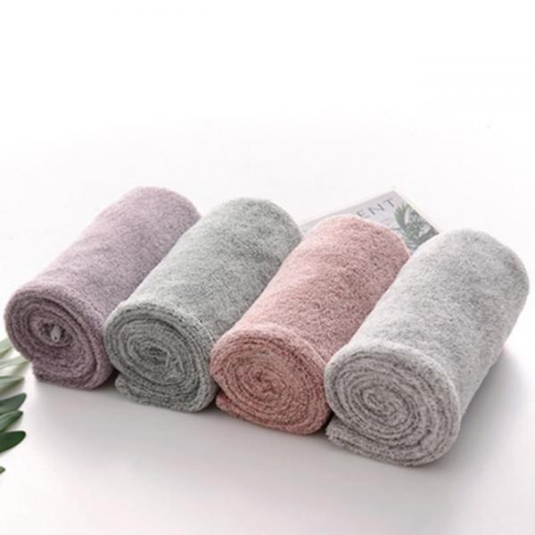 Quality Eco Friendly Bamboo Hair Microfiber Turban Towel Non Shedding for sale