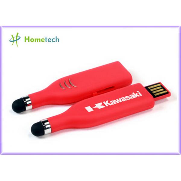 Quality Touch Pen USB Flash Drive , Red High Capacity USB Memory Stick for sale