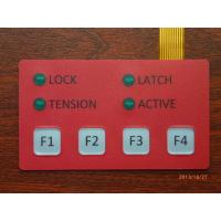 Quality Custom Made Red Plastic Membrane Switch Overlay PET Membrane Switch for sale