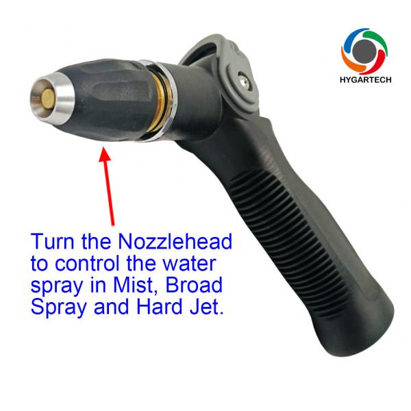 Quality Garden Washing Metal Hose Spray Nozzle Gun 3/4" House Cleaning for sale