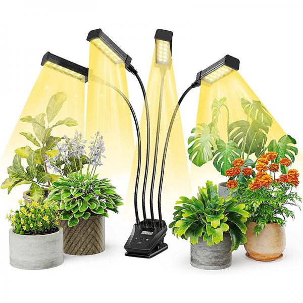 Quality 4 Head Gooseneck LED Plant Grow Light Garden Lighting LED Grow Light 18W Full Spectrum Phyto Lamp for sale