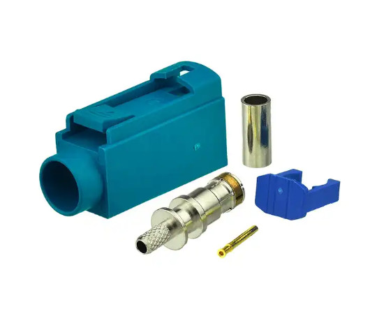 Quality Fakra Connector Fakra Z Type Female Jack Crimp Connector Waterblue Neutral for sale