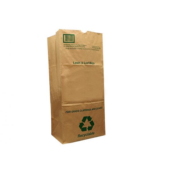 Quality 10 Count Multiwall Kraft Paper Bags Large 30 Gallon Paper Leaf Bags for sale