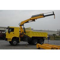 China HOWO 8T 6X4  Construction Crane Truck , Hydraulic Boom Crane With 4 Booms factory