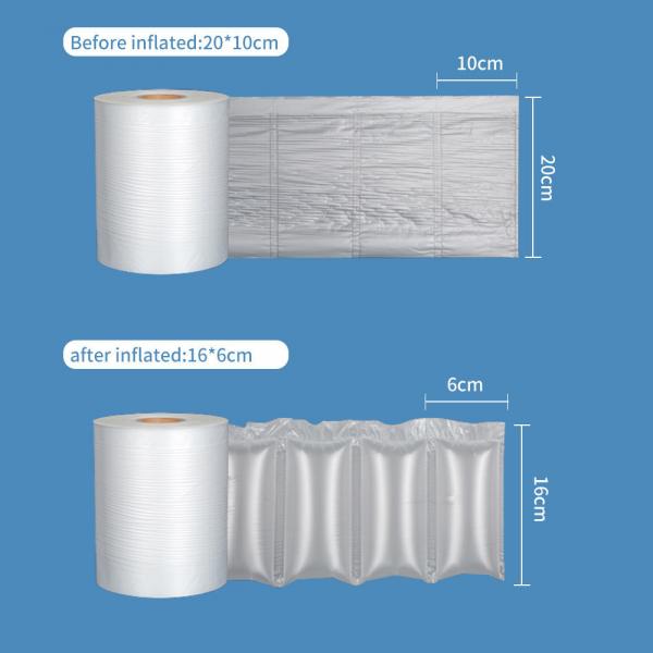 Quality Recycled Air Cushion Film , HDPE Inflatable Air Packaging Protective Bubble Wrap for sale