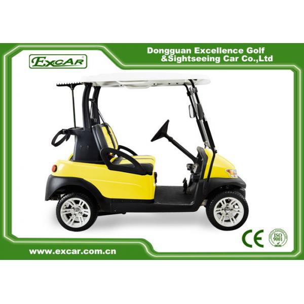 Quality Excar Golf Buggy Electric 2 Seater Yellow And Black ISO/CE Approved for sale