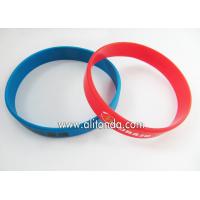 China Custom silicone sport wrist band can add logo words with existing mold factory