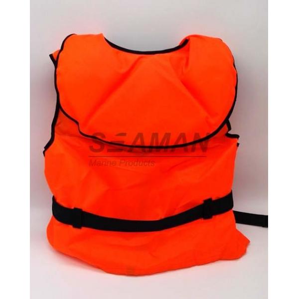 Quality Orange Color Nylon Water Sport Life Jacket 100N Boat Flotation Life vest for sale