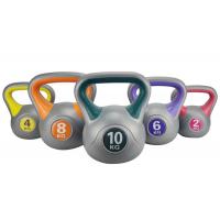 Quality Sand Filled Cement 10kg Kettlebell Fitness Two Color One Piece Molding for sale