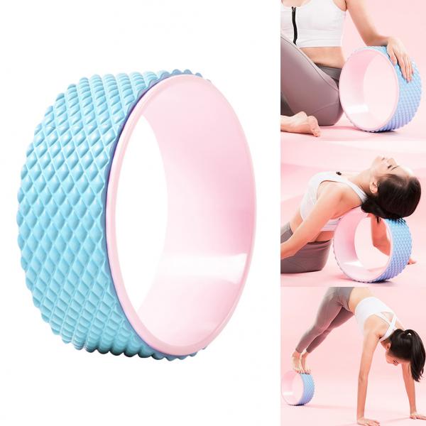 Quality Back Training Yoga Roller Wheel Stretching Massage Fitness Equipment for Waist Shaping for sale