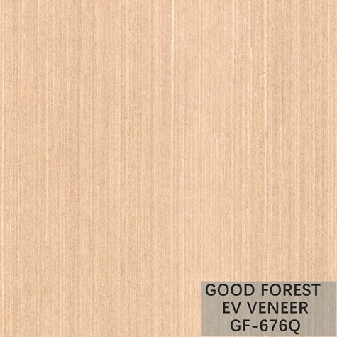 Quality Artificial Wood Veneer Pearl Oak With Vertical Grain And White Color Popular for sale