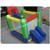 China Customized Mini Nylon Inflatable Bounce Houses , Bounce Slide House For Kids factory