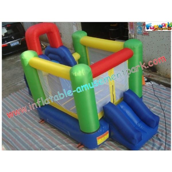 Quality Customized Mini Nylon Inflatable Bounce Houses , Bounce Slide House For Kids for sale