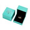 China Turquoise Rigid Cardboard Jewelry Boxes Packaging Jewelry Boxes CMYK Color factory
