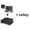 China SD Card 4 Channel Video mobile dvr for vehicles With Night Vision Camera factory