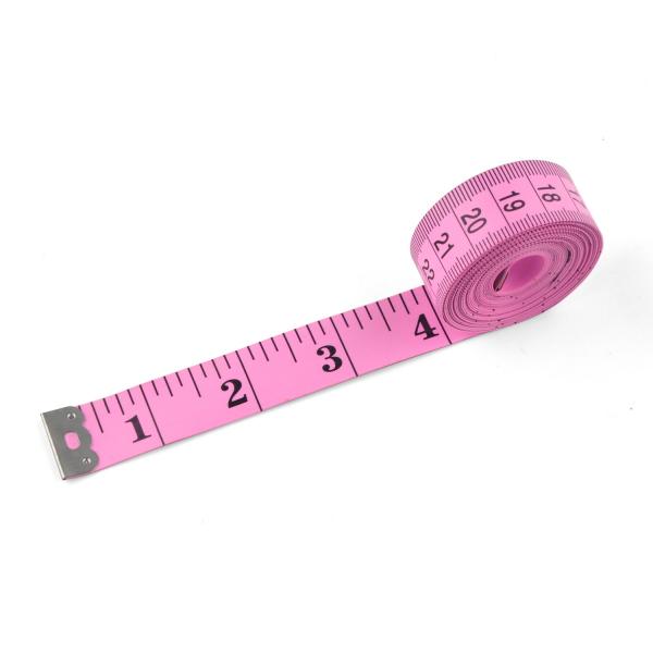 Quality Wintape 3m Pink Clothing Tape Measure Dual Scales Long Soft Vinyl Material for sale